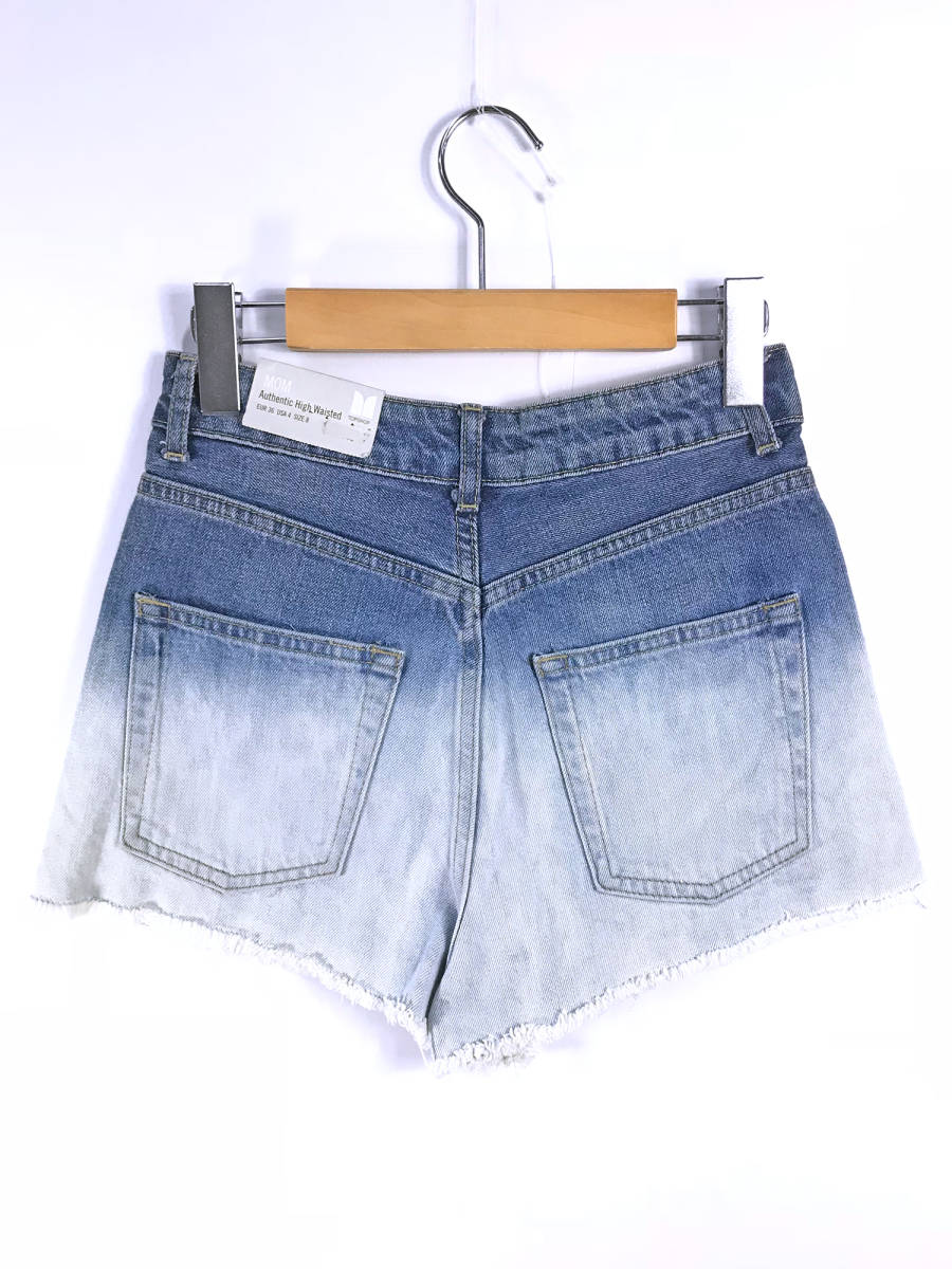 TOPSHOP デニムショートパンツ EUR36 USA4 SIZE 8 オーセンティックハイウェストパンツ トップショップ レディース ファッション D-1187_画像2