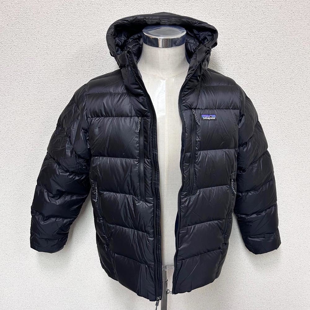 新品 PATAGONIA パタゴニア メンズ フィッツロイ ダウンフーディー ブラック Lサイズ