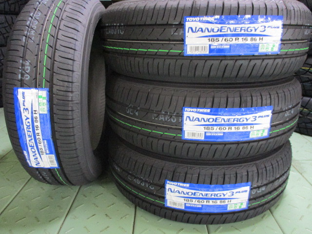 【2023年製】ＴＯＹＯ【185/60R16】トーヨー ナノエナジー3+ NANOENERGY3 185/60-16 4本価格 4本送料税込み￥34500～【夏用】_画像1