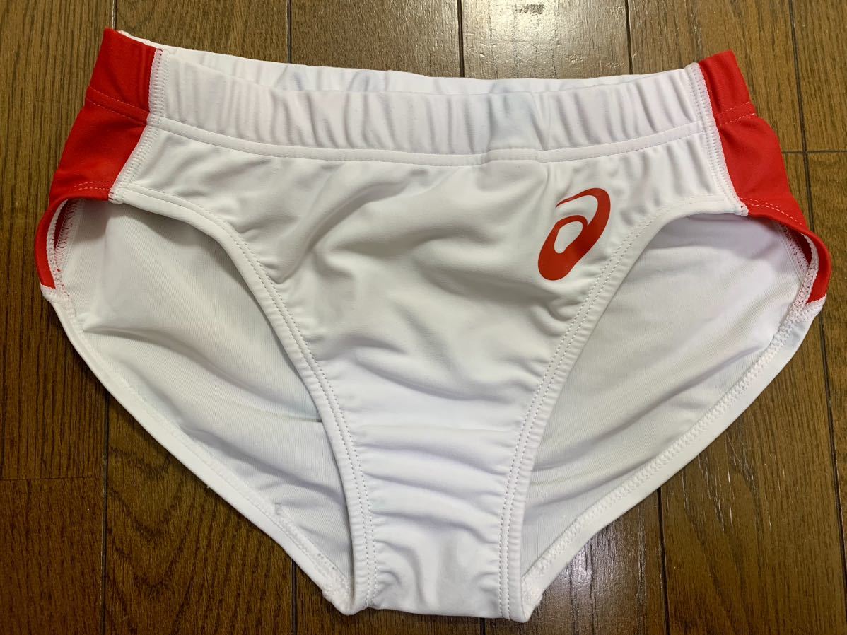 アシックス 陸上競技用レーシングブルマ 中古美品 Lサイズ 白 アシックス 陸上競技用レーシングブルマ 中古美品 Lサイズ 白