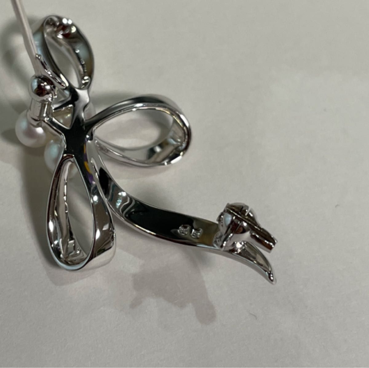 ミキモト ブローチ MIKIMOTO パールブローチ あこや真珠 本真珠