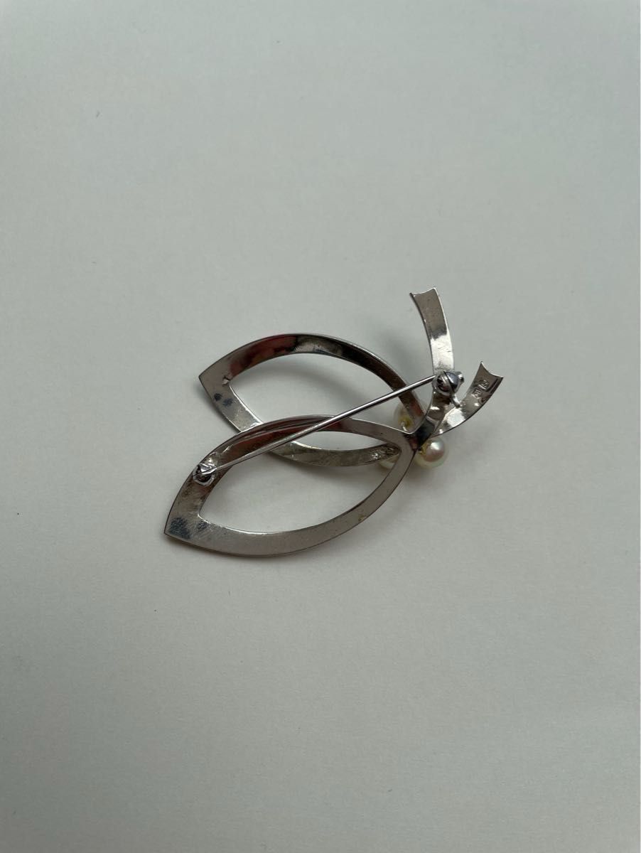 ミキモト ブローチ シルバー MIKIMOTO パールブローチ 入学式 ミキモト ブローチ シルバー MIKIMOTO パールブローチ 入学式