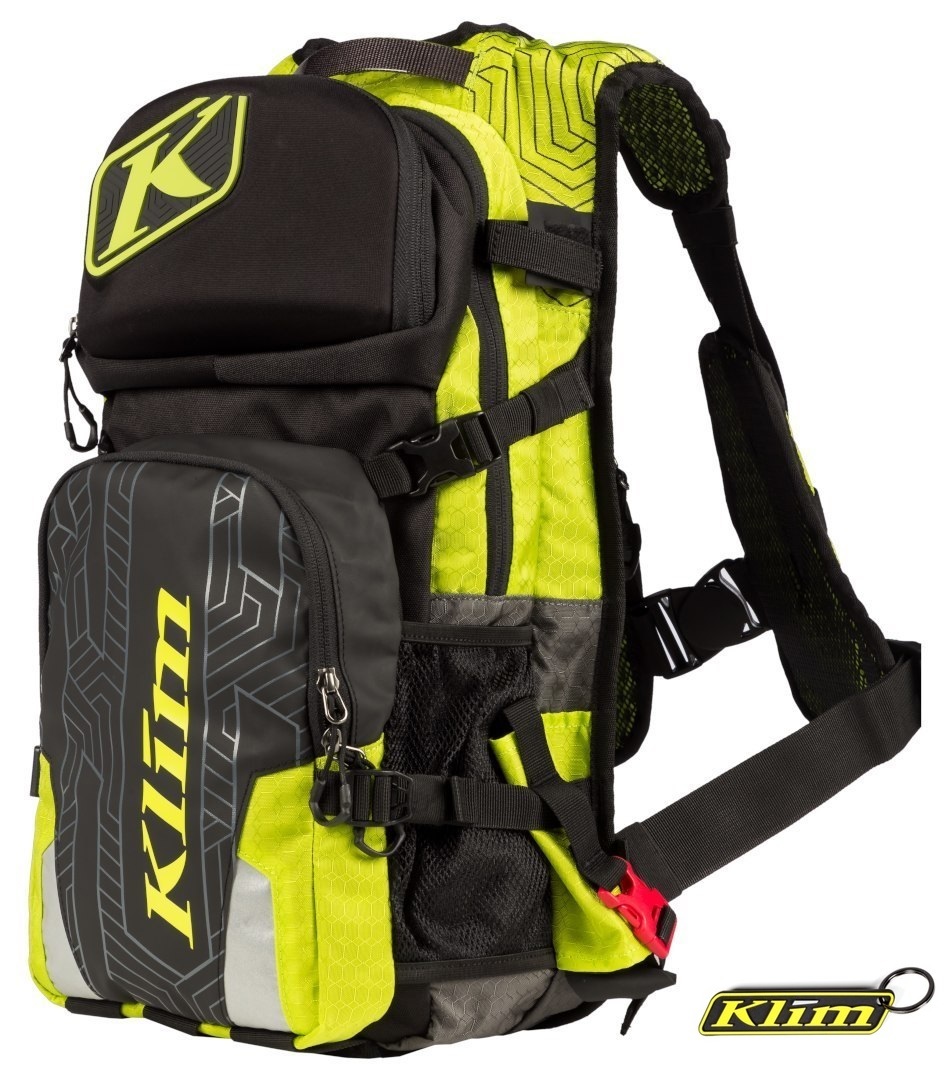 【新品未使用品/送料無料】Klim クライム NAC PAK ナック パック LIME ライム 13L リュック バックパック かばん キーホルダー付_画像1