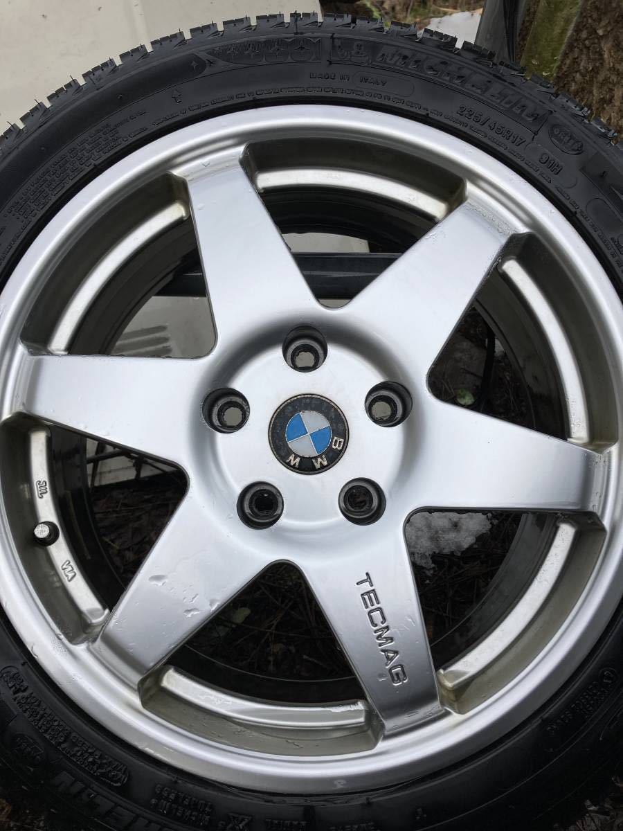 【1円スタート】TECMAG TYPE 206R PCD120 7J 45 17インチ & ミシュラン X-ICE XI3 ZP 225/45R17 4本セット_画像3