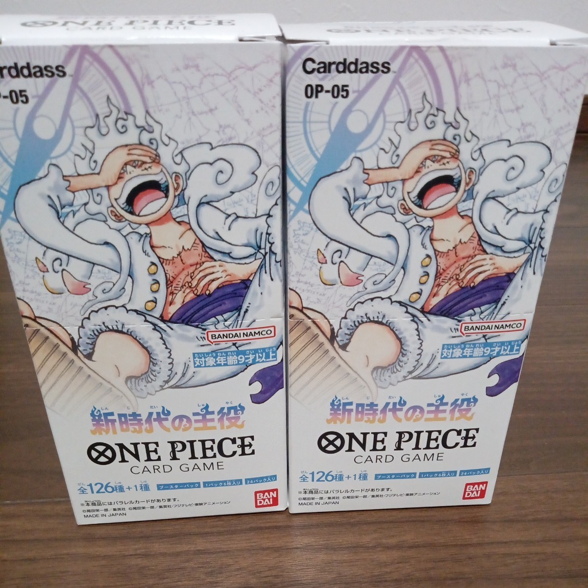 ONE PIECEカードゲーム ブースターパック 新時代の主役 2BOX ボックス　ワンピース　ルフィ　CARD GAME 　ニカ　パラレル　BANDAI