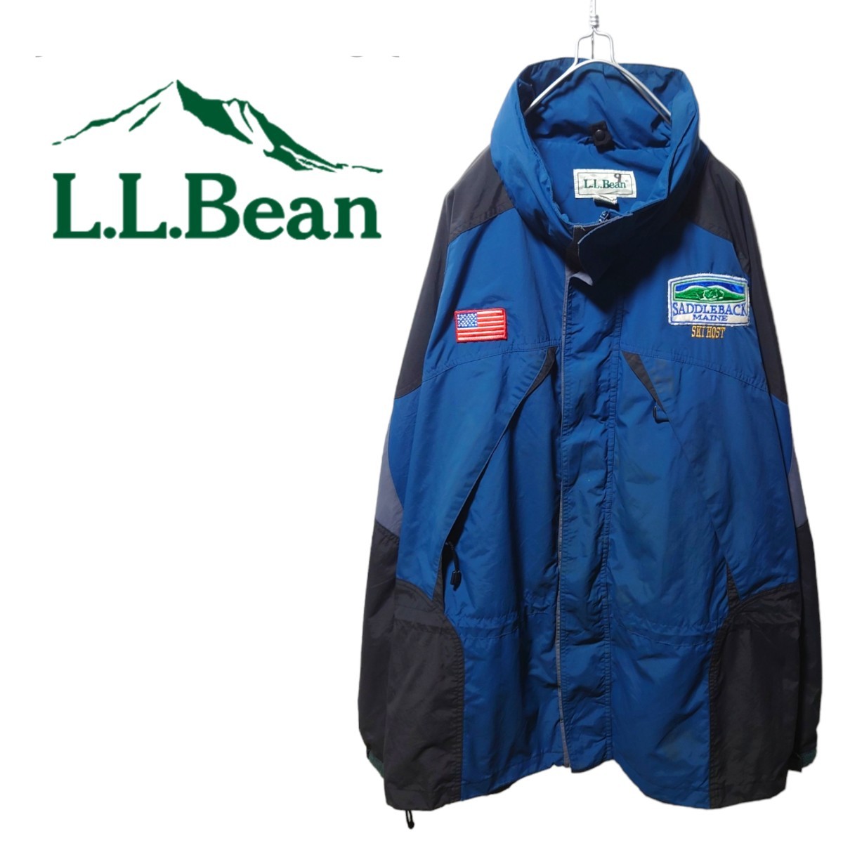 【L.L.Bean】70〜80's フード収納マウンテンパーカー A-1572_画像1