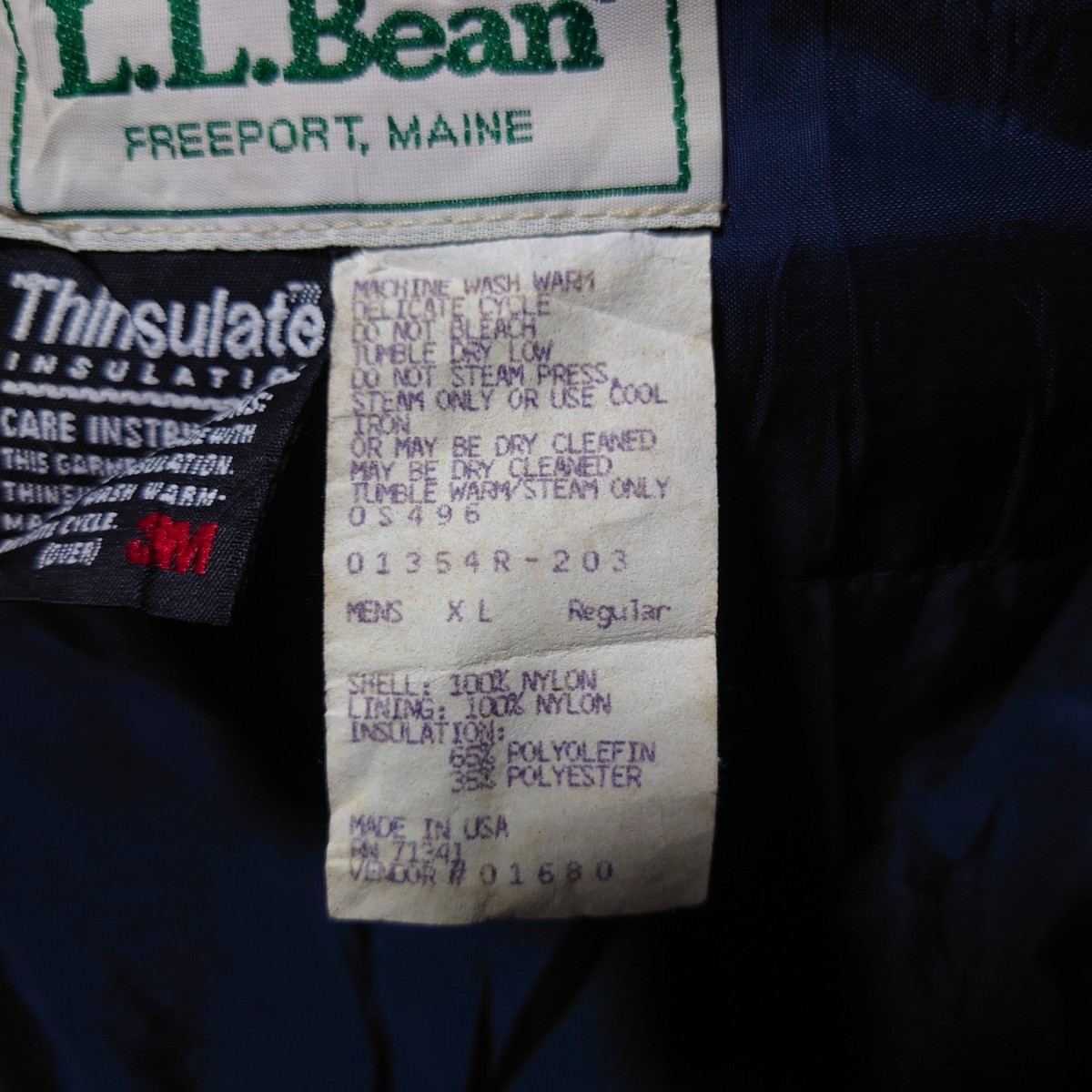 【L.L.Bean】80's USA製 ナイロンアノラックパーカー A-1572_画像10