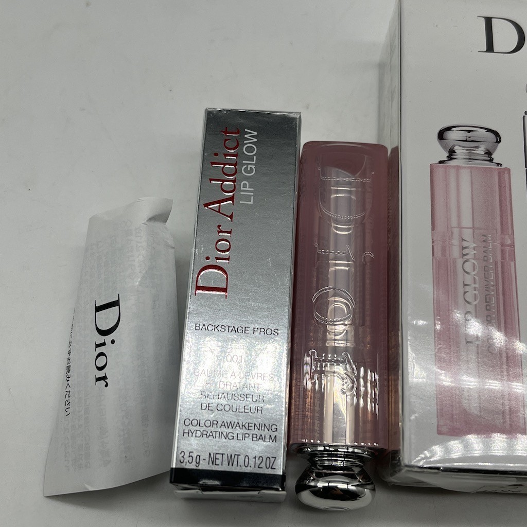 新品 未使用 Christian Dior ディオール アディクト リップマキシマイザー リップグロウ 001 リップバーム まとめて YY0132-23_画像2