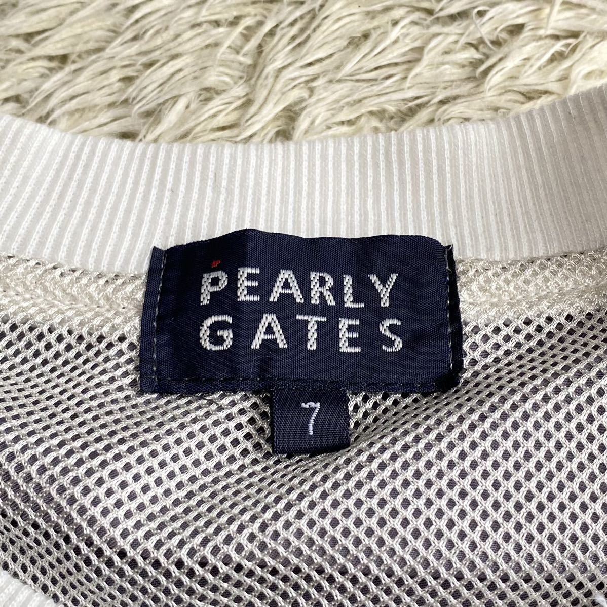 希少7サイズ パーリーゲイツ PEARLY GATES スニードジャック 2XL位 切替 ジャケット ブルゾン 89ロゴ メッシュ プルオーバー グレー メンズ_画像7