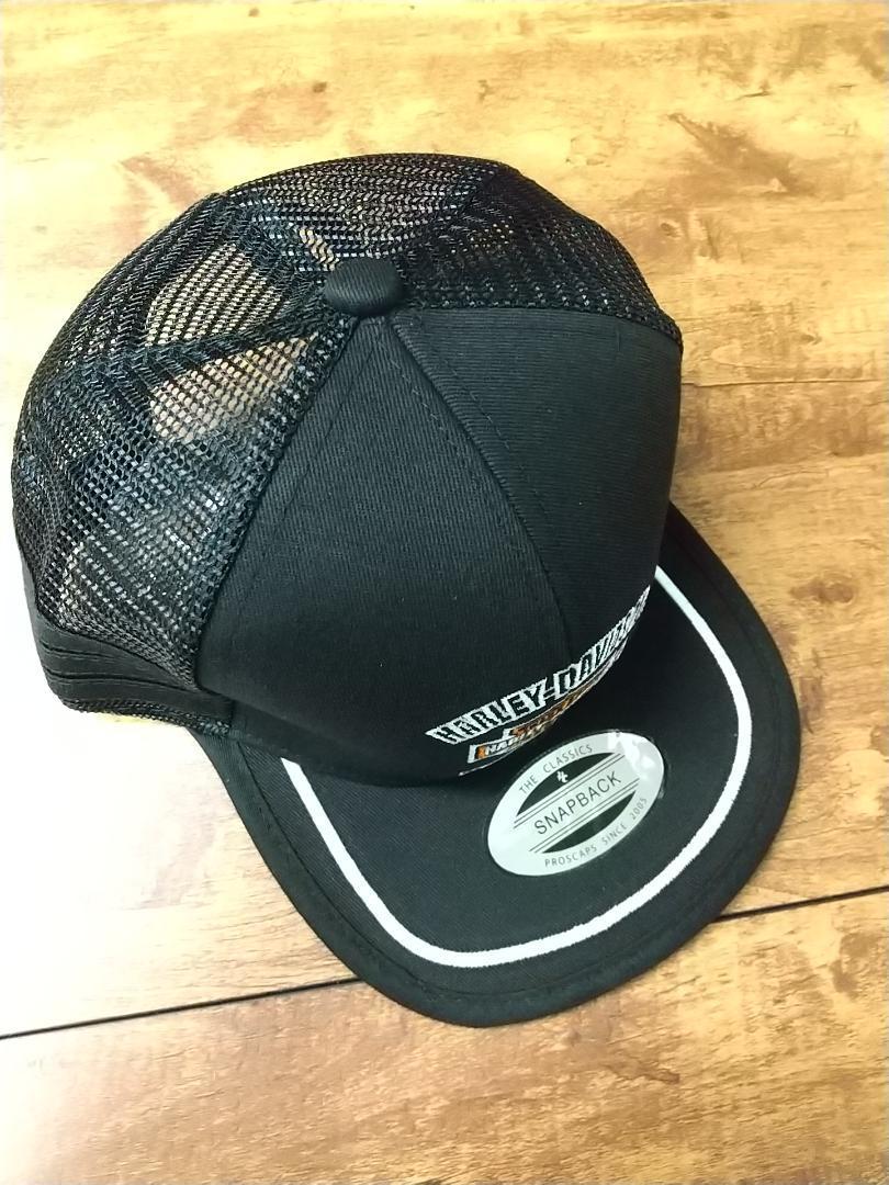 即決　新品　送料無料　ハーレーダビッドソン　CAP　キャップ　バイク　ツーリング　モーターサイクル　HARLEY　黒　USA_画像5