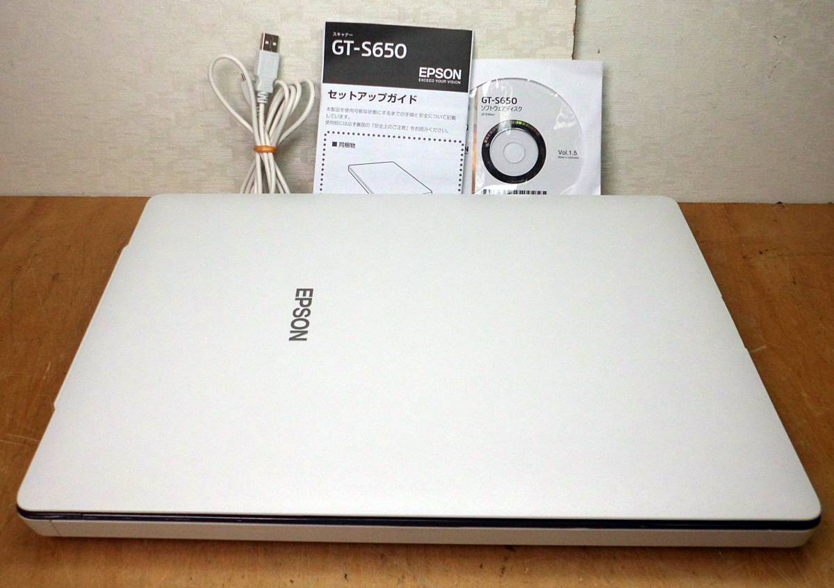 * prompt decision! new goods class. beautiful goods! EPSON Epson A4 flatbed scanner -GT-S650 * normal operation goods *