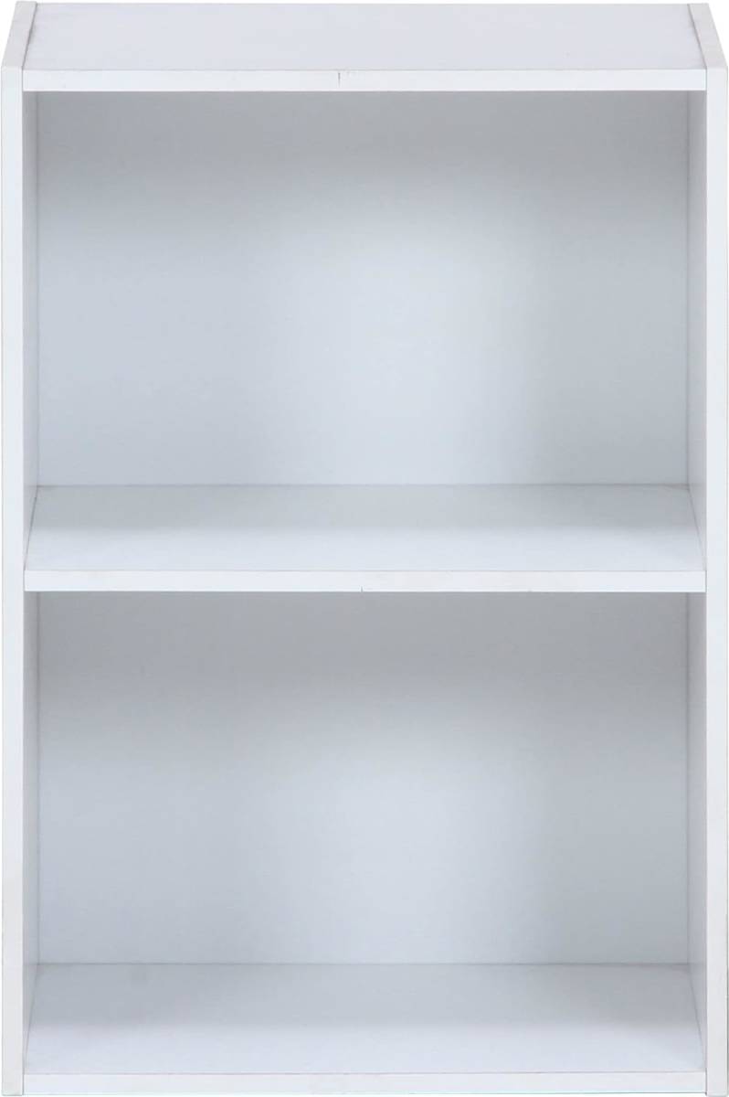 不二貿易 カラーボックス 本棚 2段 幅41.8×奥行29×高さ60cm ホワイト 棚 収納ボックス 組立商品 96502_画像10