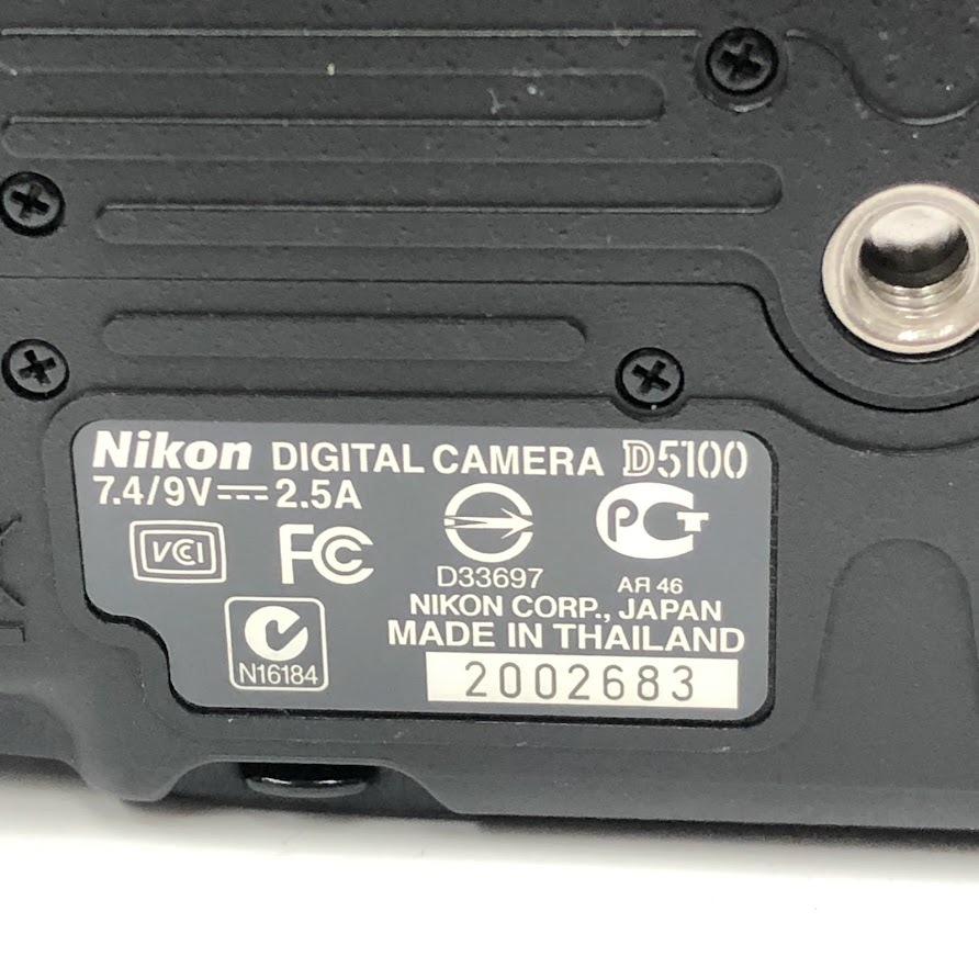 【231592】Ｎikon ニコン D5100 デジタルカメラ AF一眼レフ AF-S NIKKOR 18-55mm 1:3.5-5.6G VR _画像6