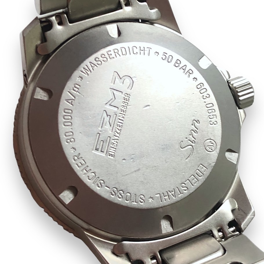 【IT8FUT5MNBRM】Sinn ジン 603. EZM3 メンズ腕時計 稼働品(オーバーホール済)_画像9