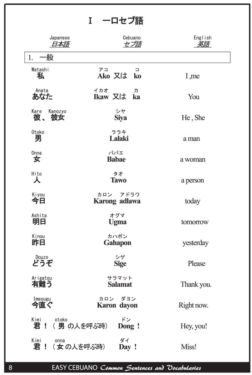 ★やさしいセブ語【セブ、ミンダナオ、ボホール島などの言語】★二冊_画像2