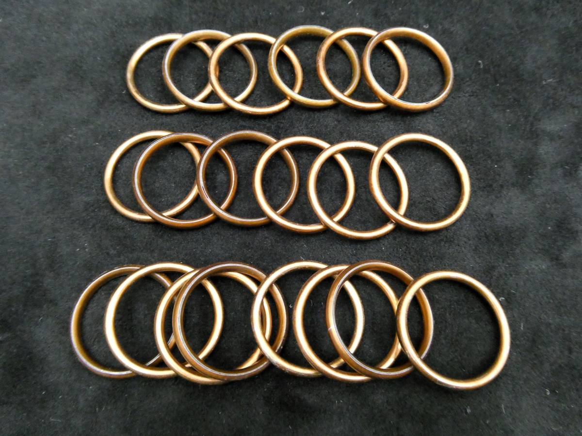 [ free shipping ] muffler gasket round 20 sheets / strengthen version CBX400F NC31 CBR400F NC42 CBX550F CB400Four NC36 CB400SF NC39 washer 