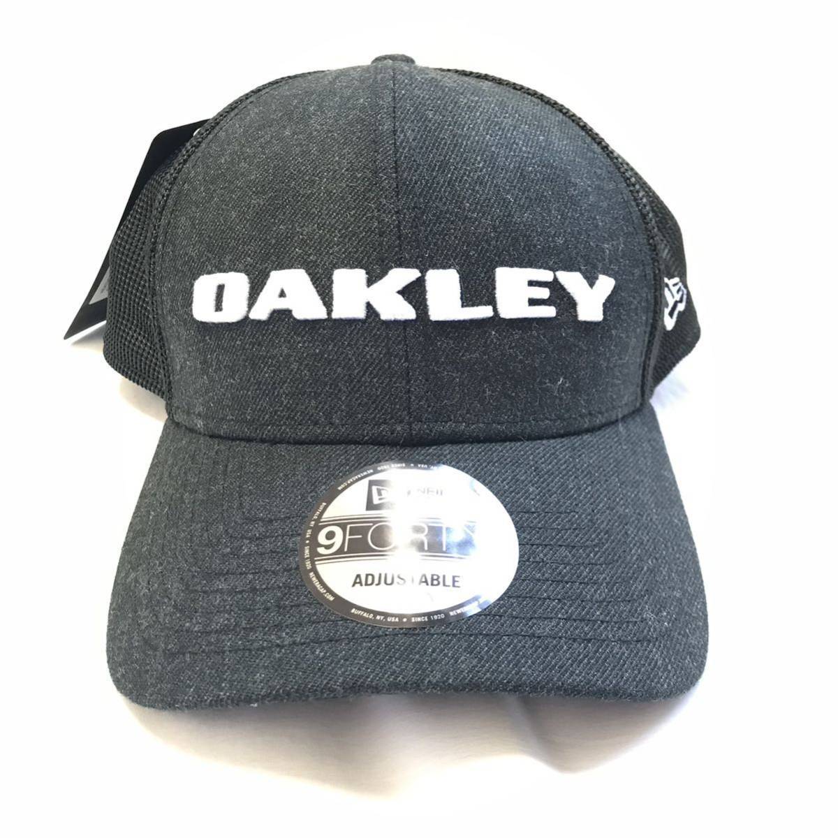 ▲新品 【フリーサイズ】55-60cm (ブラック)ゴルフ NEW ERAオークリー（OAKLEY）ヘザーニューエラスナップバックハット キャップ _画像2