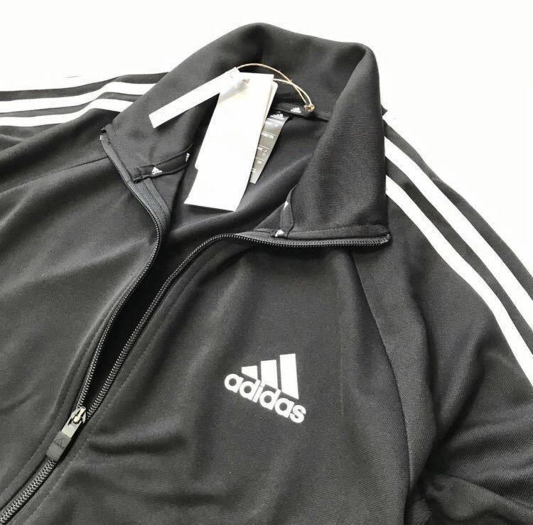 ◎009新品【メンズXL】 黒ブラック adidas アディダス 上下セット ジャージ セットアップ スリーライン オールシーズン トラックスーツ _画像2