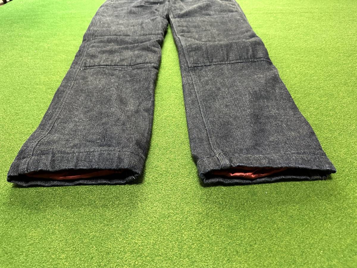 WEST RIDE ウエストライド COMFORMAX PAD PANTS 濃紺 防寒 デニムパンツ W34 中古美品_画像4