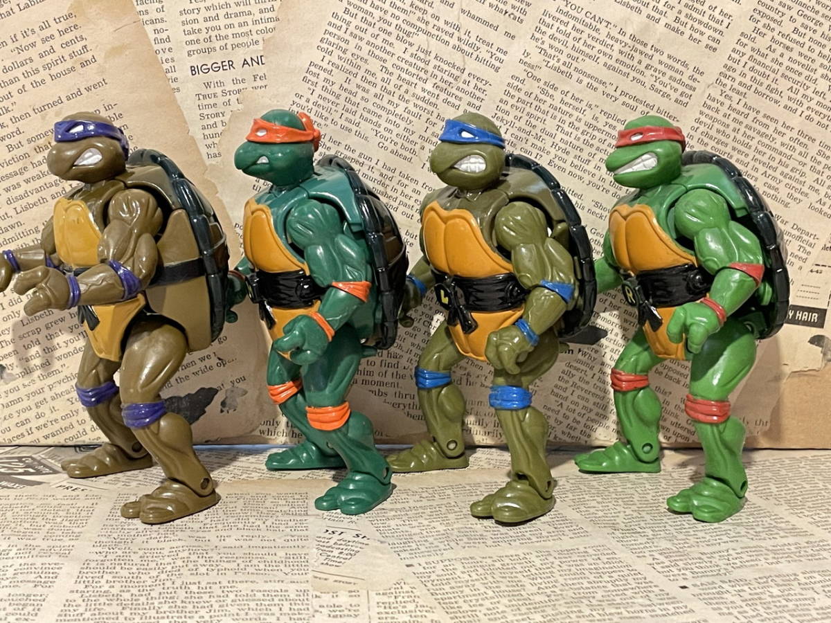 ☆1990年代/タートルズ/ミューテーション/フィギュア4種セット/ビンテージ/即決/TMNT/Action Figure(Mutation Turtles set) TM-171_画像2