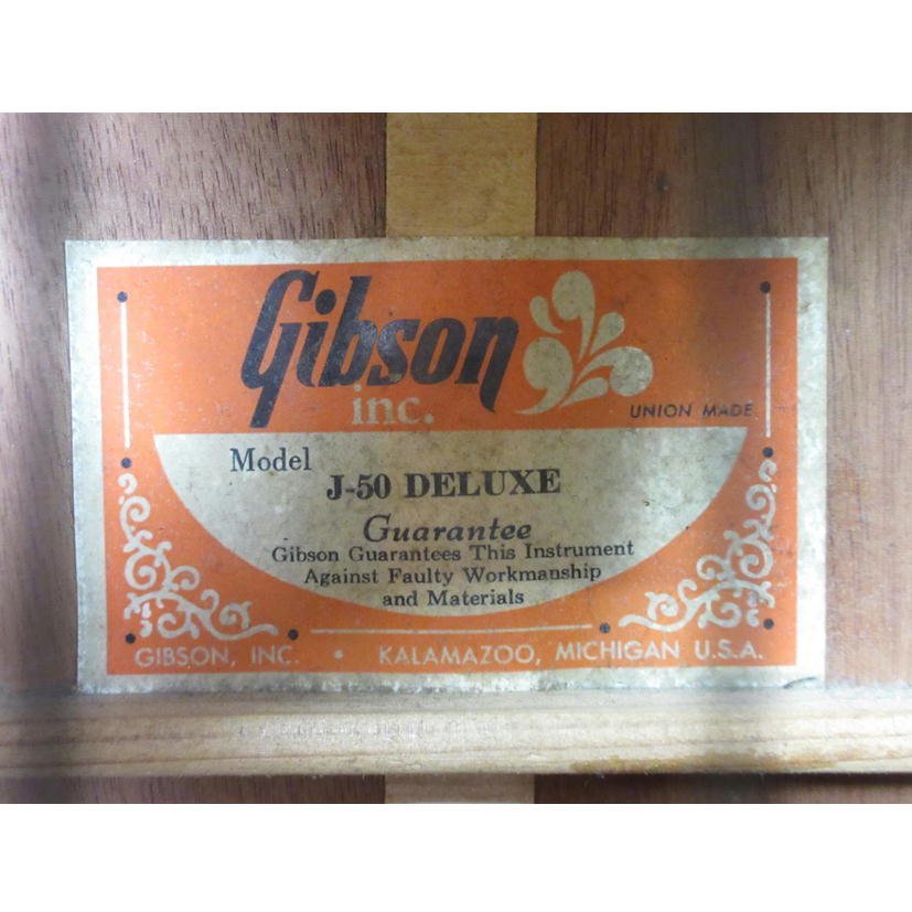 【ジャンク】GIBSON ギブソン/ギブソンUSA アコースティックギター/J-50 DELUXE/70_画像3