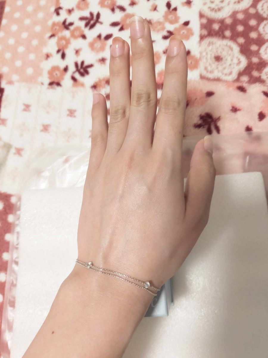 K10WG ヨンドシー ブレスレット カナル 4℃ アクアマリン 美品K10WG ヨンドシー ブレスレット カナル 4℃ ブレスレット