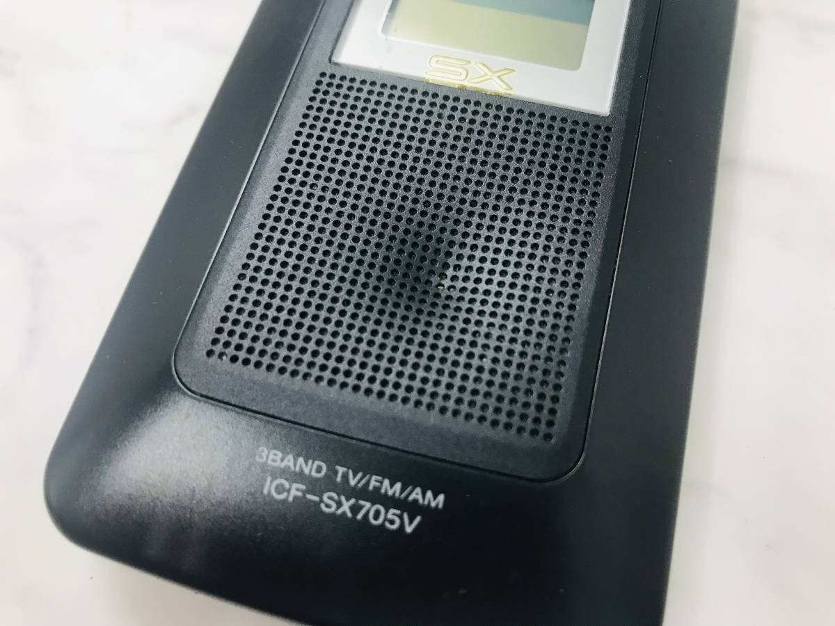 G4179 SONY ソニー ICF-SX705V ポケットラジオ FM AM 通電確認済み_画像2