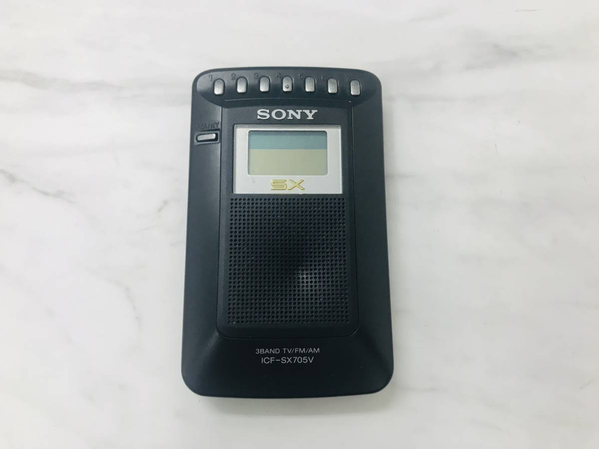 G4179 SONY ソニー ICF-SX705V ポケットラジオ FM AM 通電確認済み_画像1