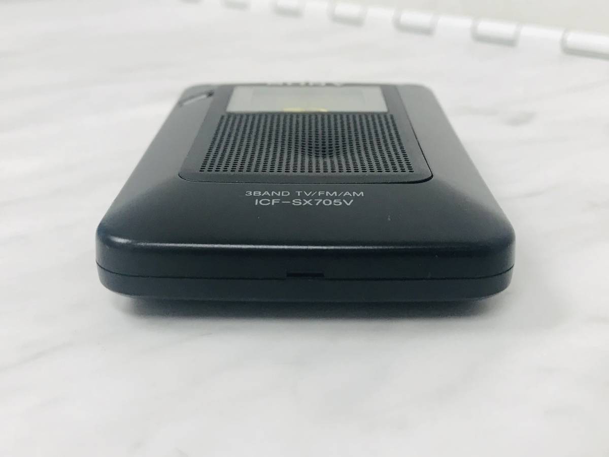 G4179 SONY ソニー ICF-SX705V ポケットラジオ FM AM 通電確認済み_画像4