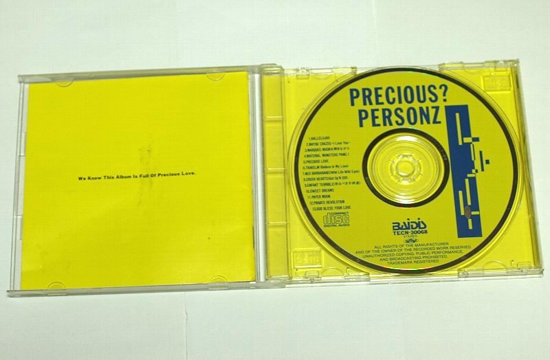 PERSONZ / PRECIOUS? Person's CD альбом Precious? царапина есть 