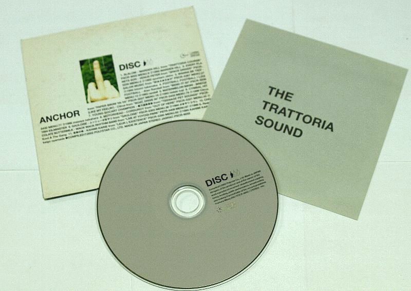 DISC1のみ ANCHOR トラットリア TRATTORIA MADE IN JAPAN CD カヒミカリィ,ヴィーナス ペーター,ムッシュかまやつ,SALON MUSIC,Marden Hill_ジャケット(左上)傷みあり