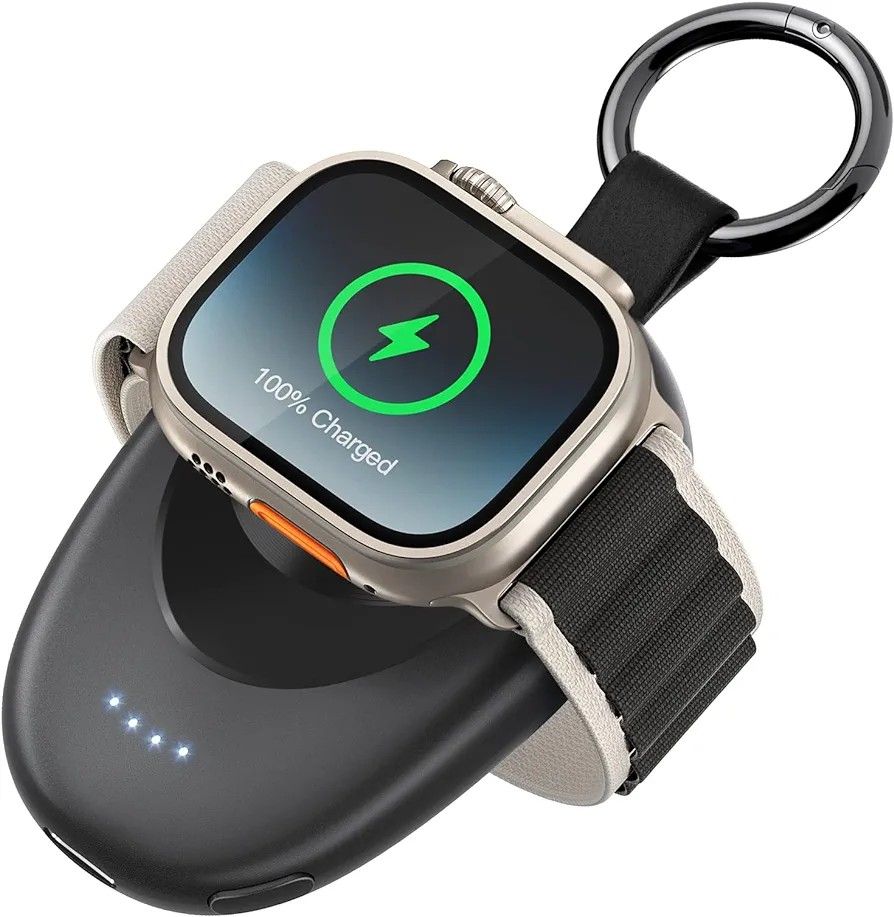 Apple Watch用 充電器 1400mAh モバイルバッテリー アップルウォッチ用 充電器 ポータブルバッテリー ワイ