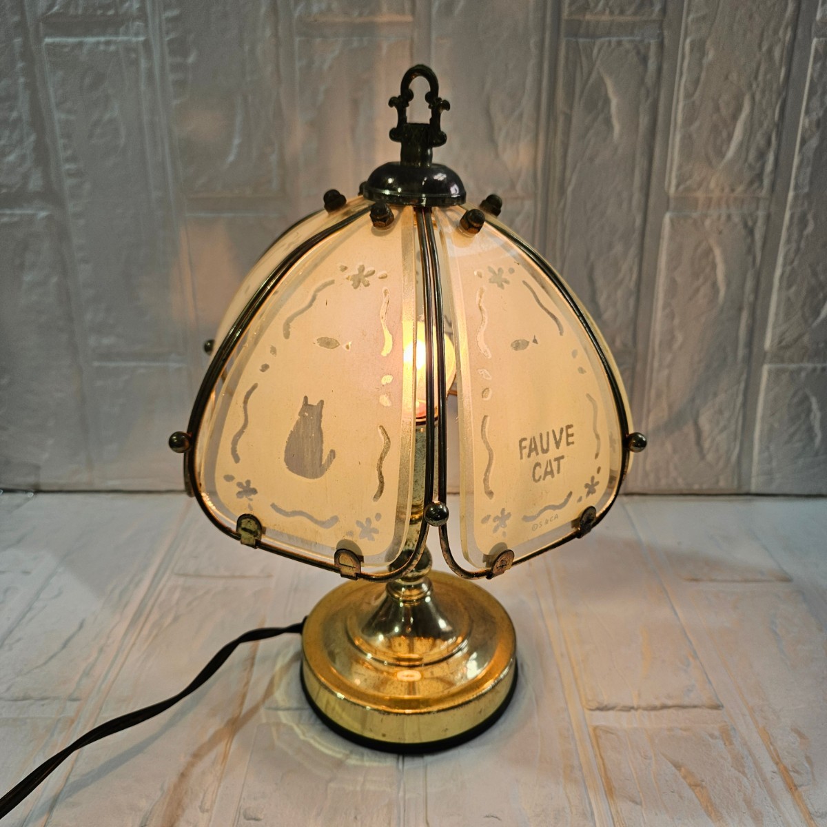 センバドー　テーブルランプ　タッチ式　ランプ　照明　中古　コレクション　インテリア_画像1