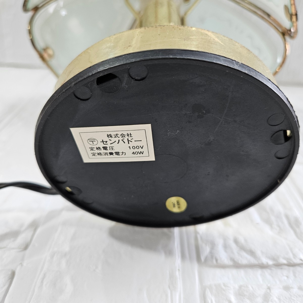 センバドー　テーブルランプ　タッチ式　ランプ　照明　中古　コレクション　インテリア_画像5