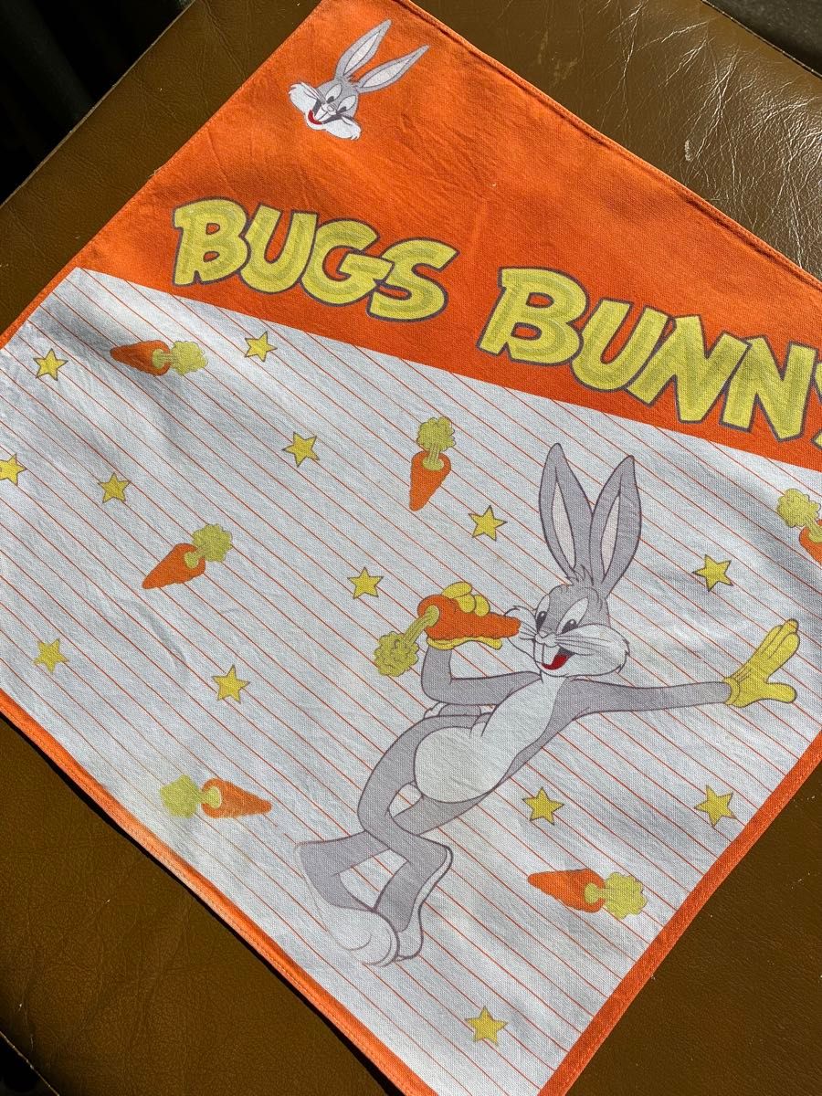 ヴィンテージ　Bugs Bunny　バッグスバニー　大判ハンカチ