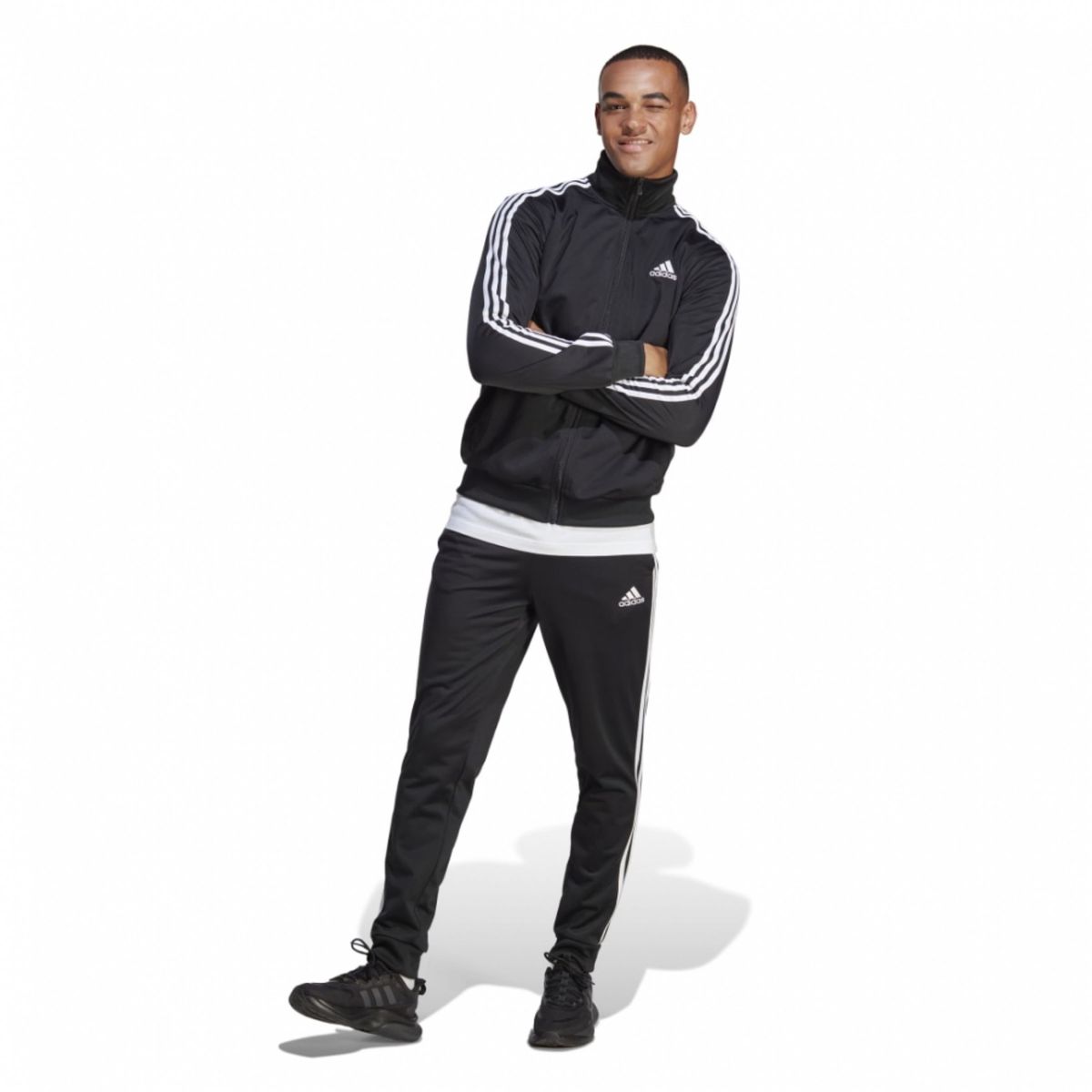冬ギフト アディダス Lサイズadidas ジャージ ブラック 上下セットsetup アディダス