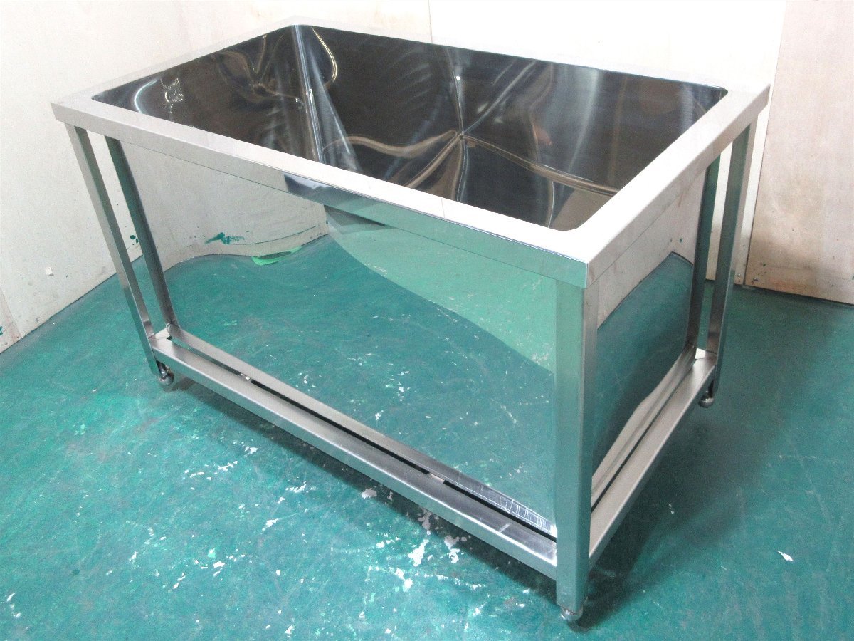 未使用品】ステンレス製槽◇W1200*D680*H740◇島根 流し台、シンク 未使用品】ステンレス製槽◇W1200*D680*H740◇島根 流し台、シンク