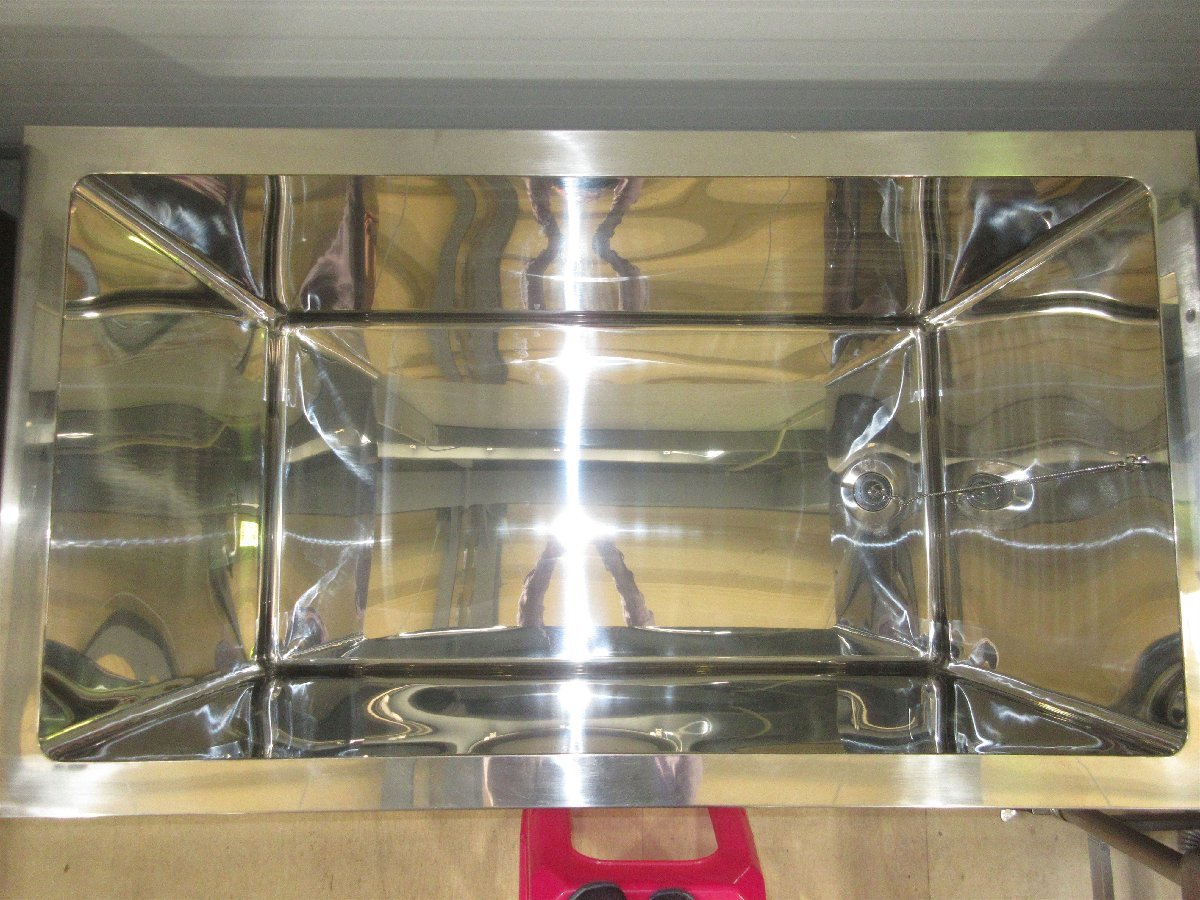 未使用品】ステンレス製槽◇W1200*D680*H740◇島根 流し台、シンク 未使用品】ステンレス製槽◇W1200*D680*H740◇島根 流し台、シンク