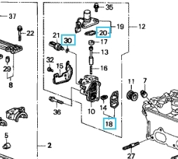 新品 純正部品 ホンダ EF8・9 CR-X・シビック スプールバルブのパッキンセット_画像2