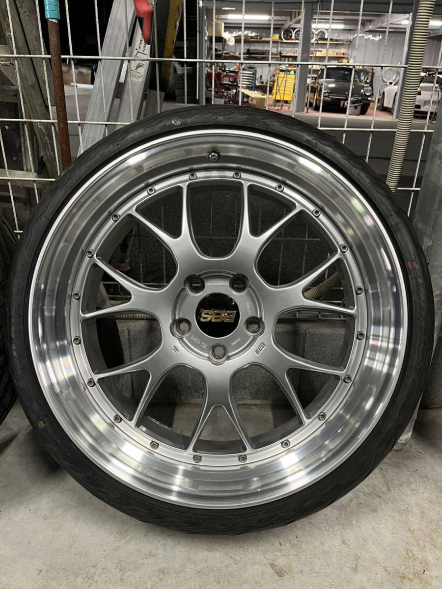 BBS LM-R 20インチ 8.5J ET32×2本、9.5J ET35×2本 PCD120 タイヤ走行500km F225/35/20 R255/30/20_画像6