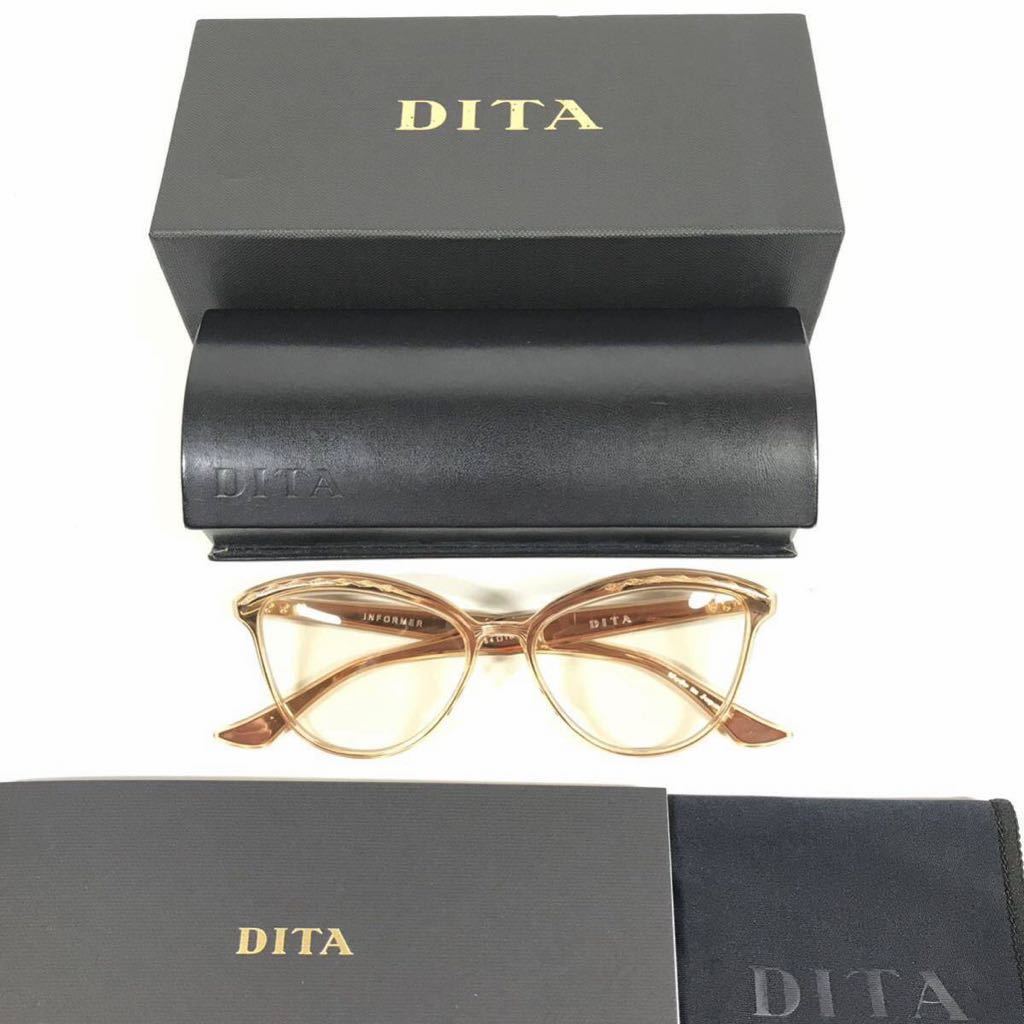 【ディータ】本物 DITA 伊達眼鏡 INFORMER サングラス DTX501-54-03A // RSE メガネ めがね メンズ レディース 日本製 クロス ケース 箱付