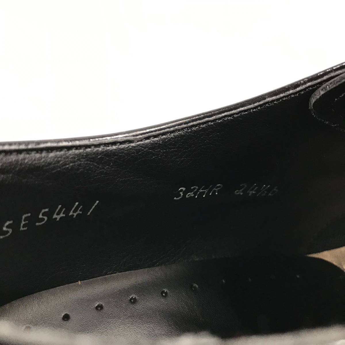 【リーガル】本物 REGAL 靴 24.5cm 黒 フルブローグ ビジネスシューズ 外羽根式 本革 レザー 男性用 メンズ 日本製 24 1/2 bの画像10