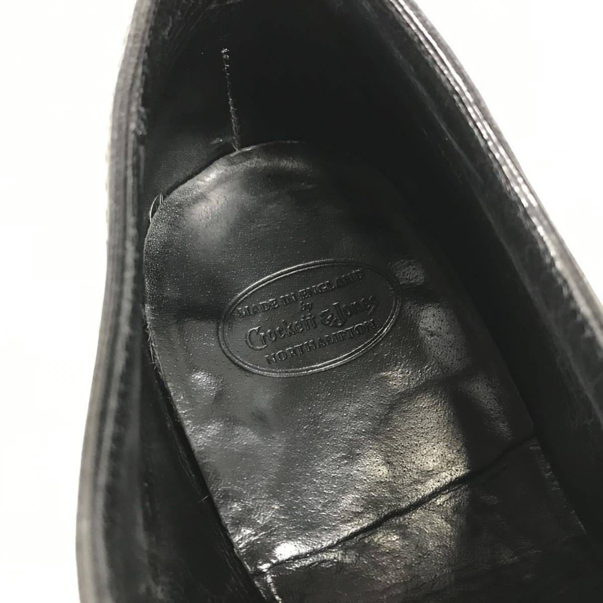 【クロケット&ジョーンズ】本物 CROCKETT&JONES 靴 27cm 黒 ビジネスシューズ 内羽根式 COURTENAY 本革 レザー 男性用 メンズ 9 E_画像9