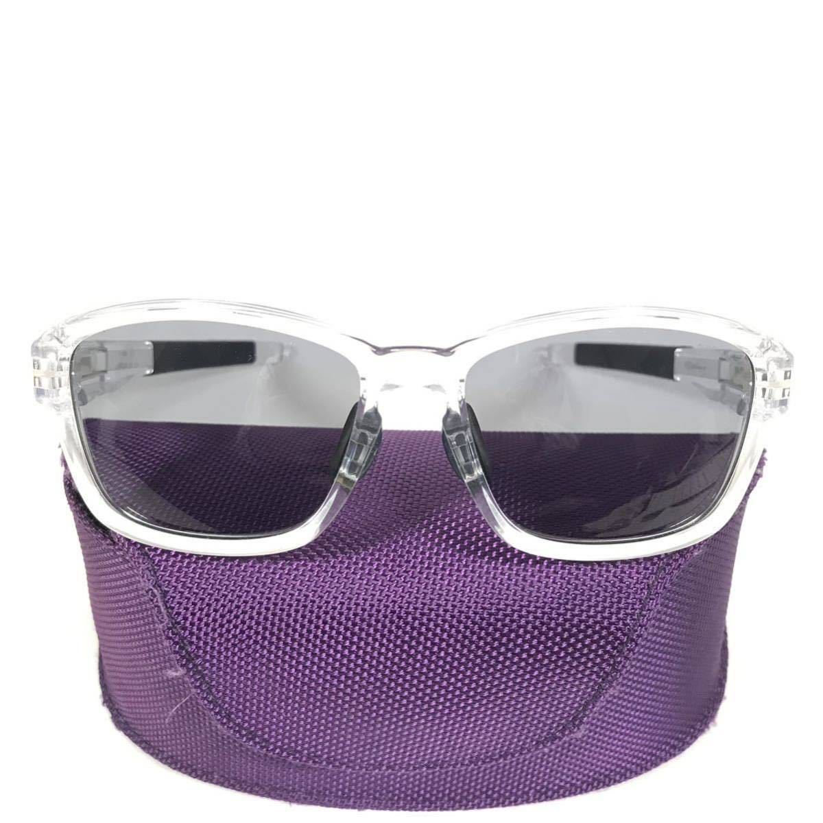 [ four na in z] genuine article 999.9 sunglasses Logo Temple F-14SP clear color series × gray men's lady's made in Japan storage bag case attaching postage 520 jpy 