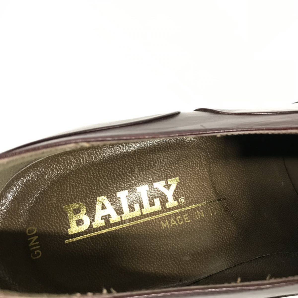美品【バリー】本物 BALLY 靴 25.5cm ストレートチップ ビジネスシューズ 内羽根式 本革 レザー 男性用 メンズ イタリア製 7 1/2 M_画像9