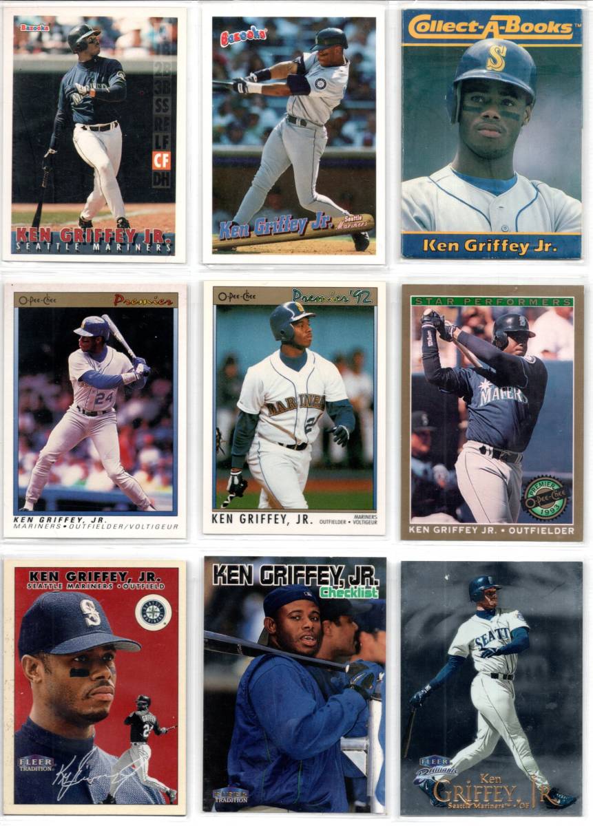 ケン グリフィー 27枚セット Ken Griffey Jr. Bazooka Collect-A-Book O-Pee-Chee Fleer Upper Deck Victory 他_画像1