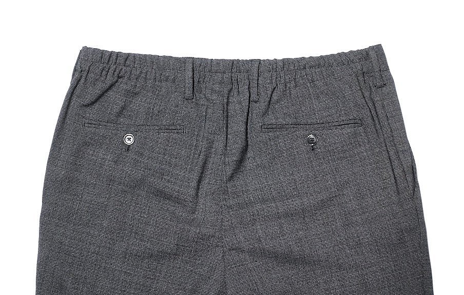 ケース付 超美品 LARDINI ラルディーニ easy wear パッカブル トラベル スーツ セットアップ ポリウール グレー チェック メンズ 50の画像8