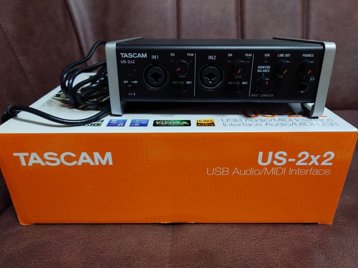 TASCAM USBオーディオインターフェース US-2x2-CU