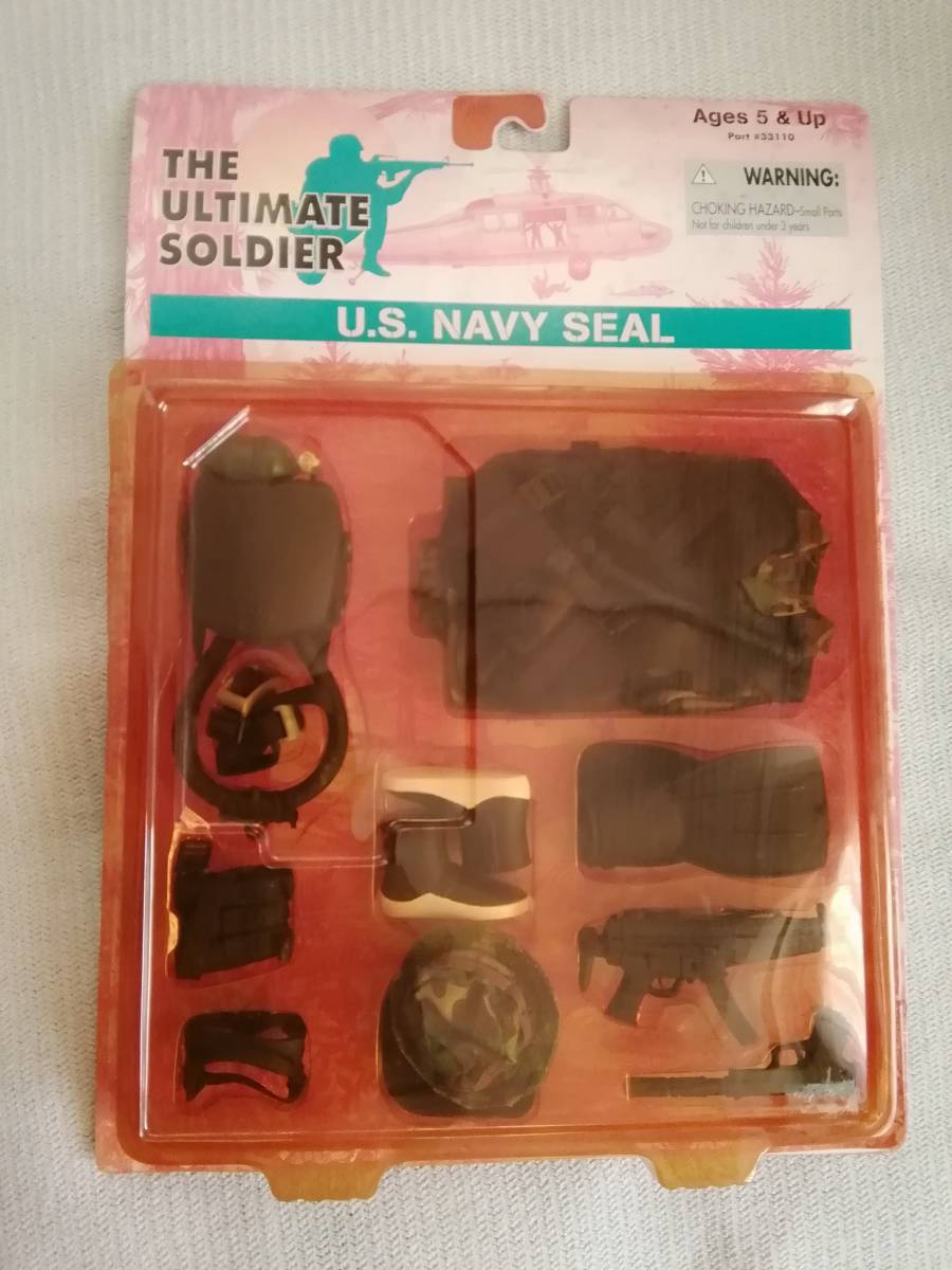 ザ・ウルチメイト・ソルジャー（ＧＩジョーみたいな）／THE ULTIMATE SOLDIER★US.NAVY SEAL（海兵隊？）の装備品★１９９８年製_画像1