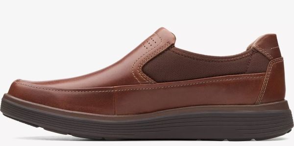 送料無料 Clarks 26cm ビジネス ブラウン レザー スニーカー ローファー スリッポン ドレス シューズ ブーツ スーツ JJJ263_画像6